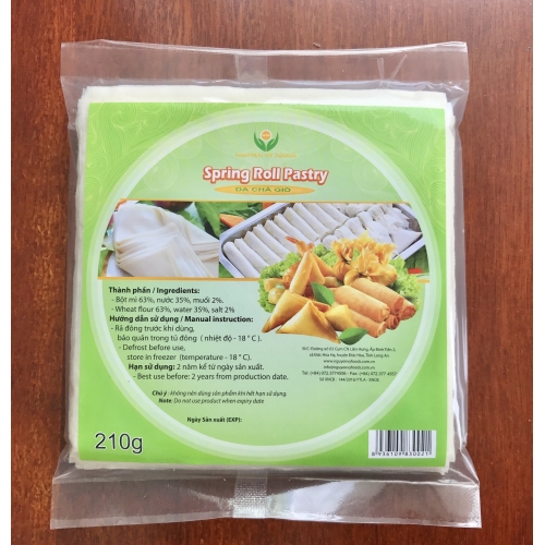 Vỏ bánh chả giò - Frozen Spring Roll Wrappers